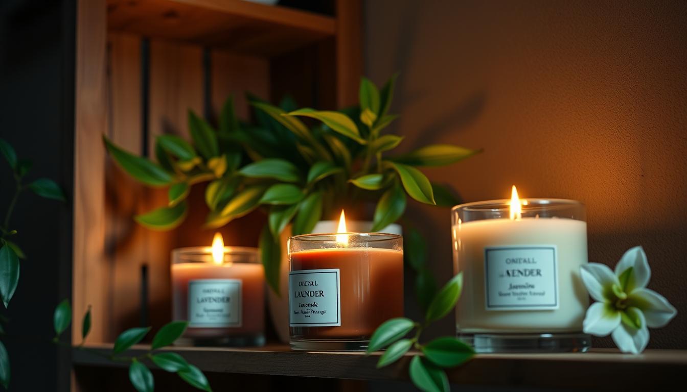 Aromatherapy candles for relaxation